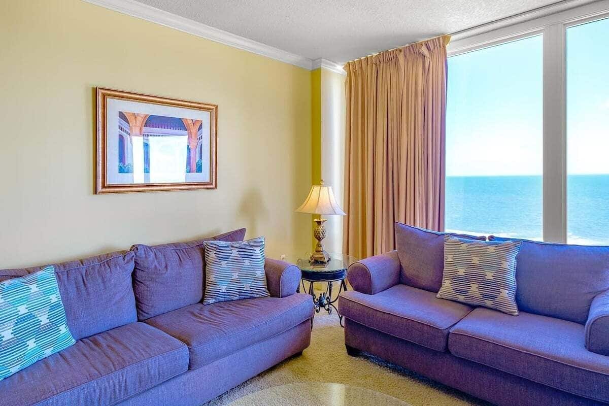 Condo, Multiple Beds, Balcony, Ocean View (Sienna Unit 0904) | Living area | 42-inch flat-screen TV with digital channels