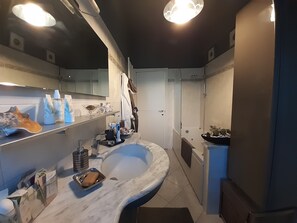 Combined shower/bathtub, jetted bath, bidet - Grande camera e bagno con vasca idromassaggio (Comune di Sesto Fiorentino)