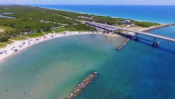 Sun loungers, beach towels