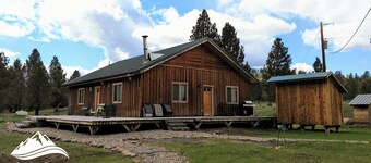 Blackfoot River Cabins - Waterfront Retreats that sleep 6 w/ Space for Campers