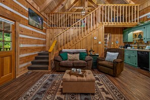 Smart TV, chimenea, videojuegos y futbolito