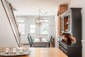 Dining room - Escape to Deer Lake Lodge, a restored rustic hunting lodge blending historic charm & modern comfort (South River)