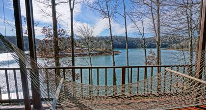 Lakefront House with Hot Tub, 2 covered Decks, Boat Dock & Patio w/ Firepit