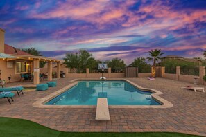 A heated pool