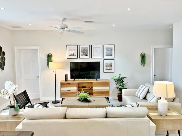Smart TV, books, video library
