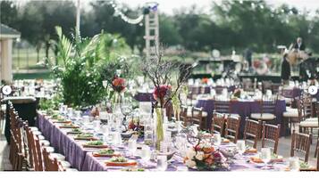 Espace banquet en plein air