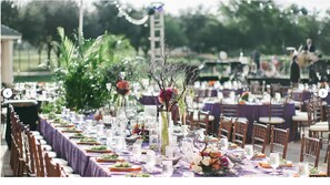 Área externa para banquete