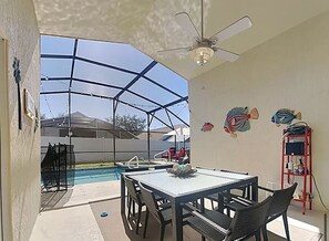 Outdoor pool, a heated pool - Great Sun, Pool and HOT Spa- close to Parks, Disney -Stores,-Clean, quiet, NICE! (Kissimmee)