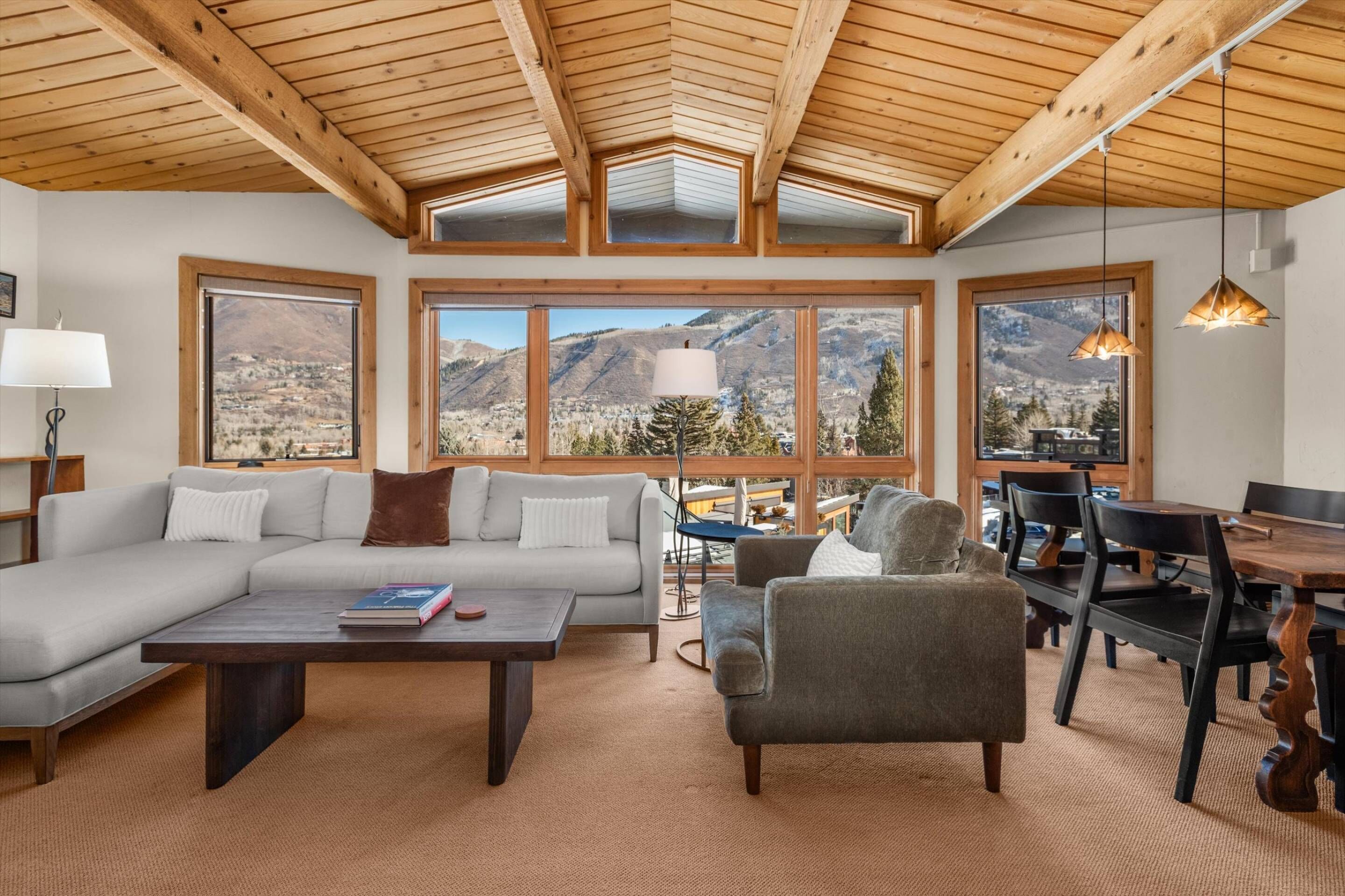 Televisión y chimenea 