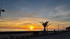 Vlak bij het strand