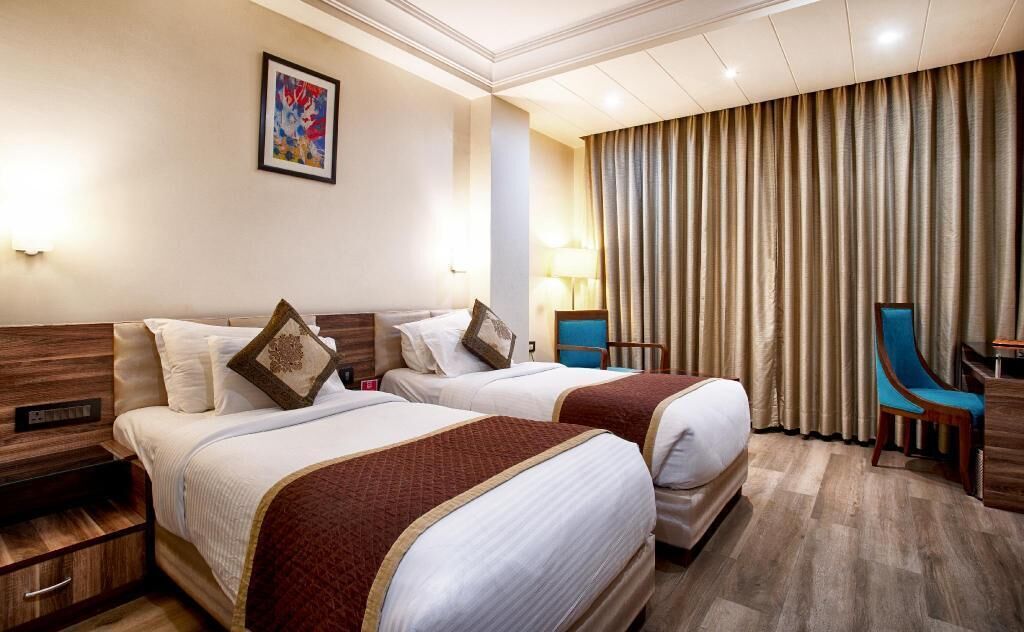 Premium bedding, desk, soundproofing, iron/ironing board