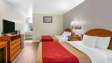 Blackout drapes, iron/ironing board, free WiFi, bed sheets