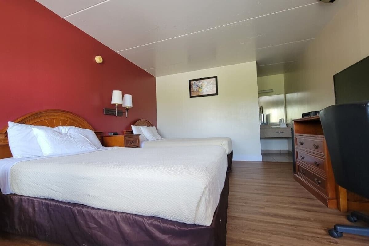 Blackout drapes, iron/ironing board, free WiFi, bed sheets