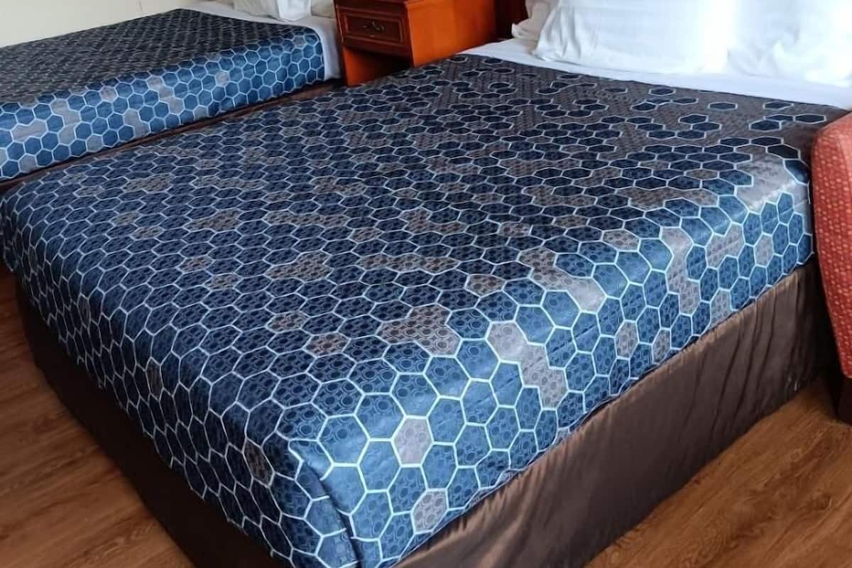 Blackout drapes, iron/ironing board, free WiFi, bed sheets