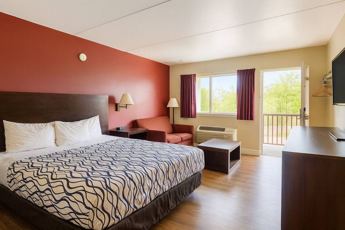 Blackout drapes, iron/ironing board (on request), WiFi (free)