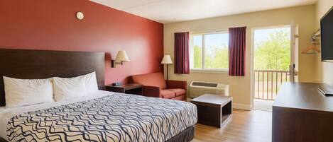 Blackout curtains, iron/ironing board, free WiFi, bed sheets