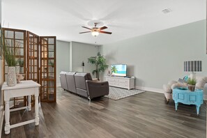 Smart TV, DVD player - 30a Dune Allen Beach House w/ 2 Low Speed Vehicles! Patio, Near Beach + Pool. (Santa Rosa Beach)