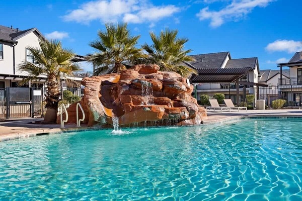 A heated pool