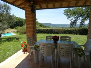 Outdoor dining - Scappo in Umbria, Il pennacchio (penna in teverina)