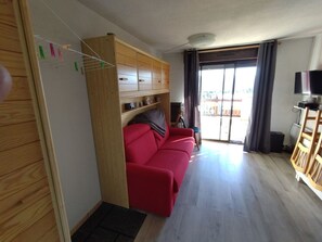 TV, DVD player, books