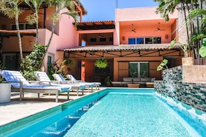 A heated pool