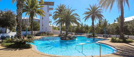 Una piscina riscaldata