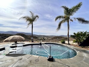 Outdoor pool - Custom Pool Home Surrounded by Wineries and a Quick 10min. Drive to Pechanga. (Temecula)