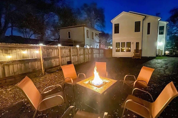Enjoy a fire in our backyard!