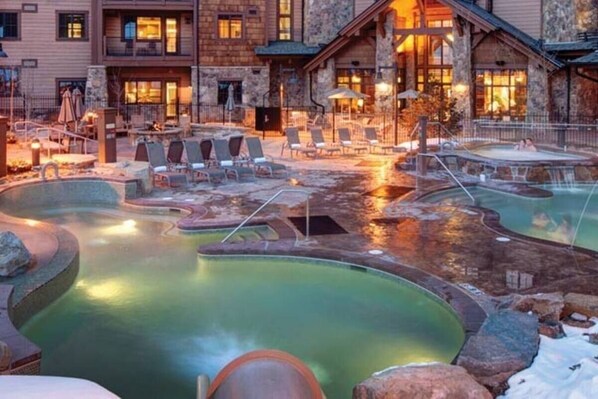Indoor pool, outdoor pool