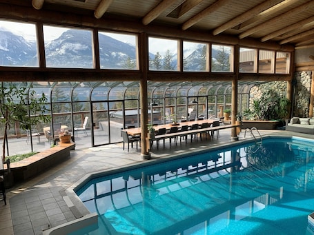 Indoor pool, a heated pool. New Denver Lodge – Relax, Unwind & Reconnect