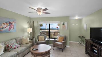 Smart TV, DVD player, stereo