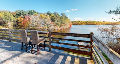 Lakefront home with private dock, deck, & lovely view - short drive to the cape