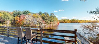 Lakefront home with private dock, deck, & lovely view - short drive to the cape