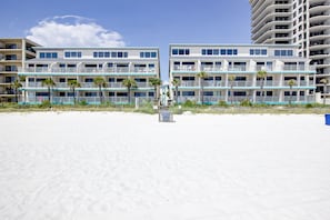 Enjoy stunning beach views from the hotel's spacious balconies with railings.