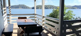 "SUNDECK LODGE"  Waterfront.  Sleeps 11.   Awesome. HAWKESBURY/COWAN/PITTWATER 