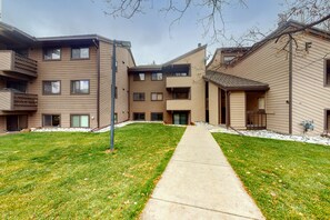 Residents enjoy balconies and windows on each floor, offering outdoor space and natural light.