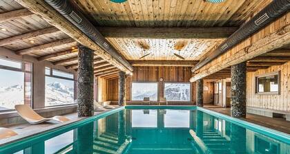 Luxury apartment 90m2 sleeps 10 La Plagne Aime 2000 at the foot of the slopes