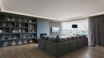 Smart TV, caminetto, studio