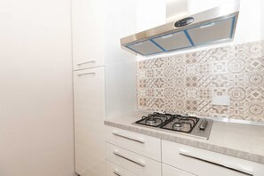 Fridge, stovetop