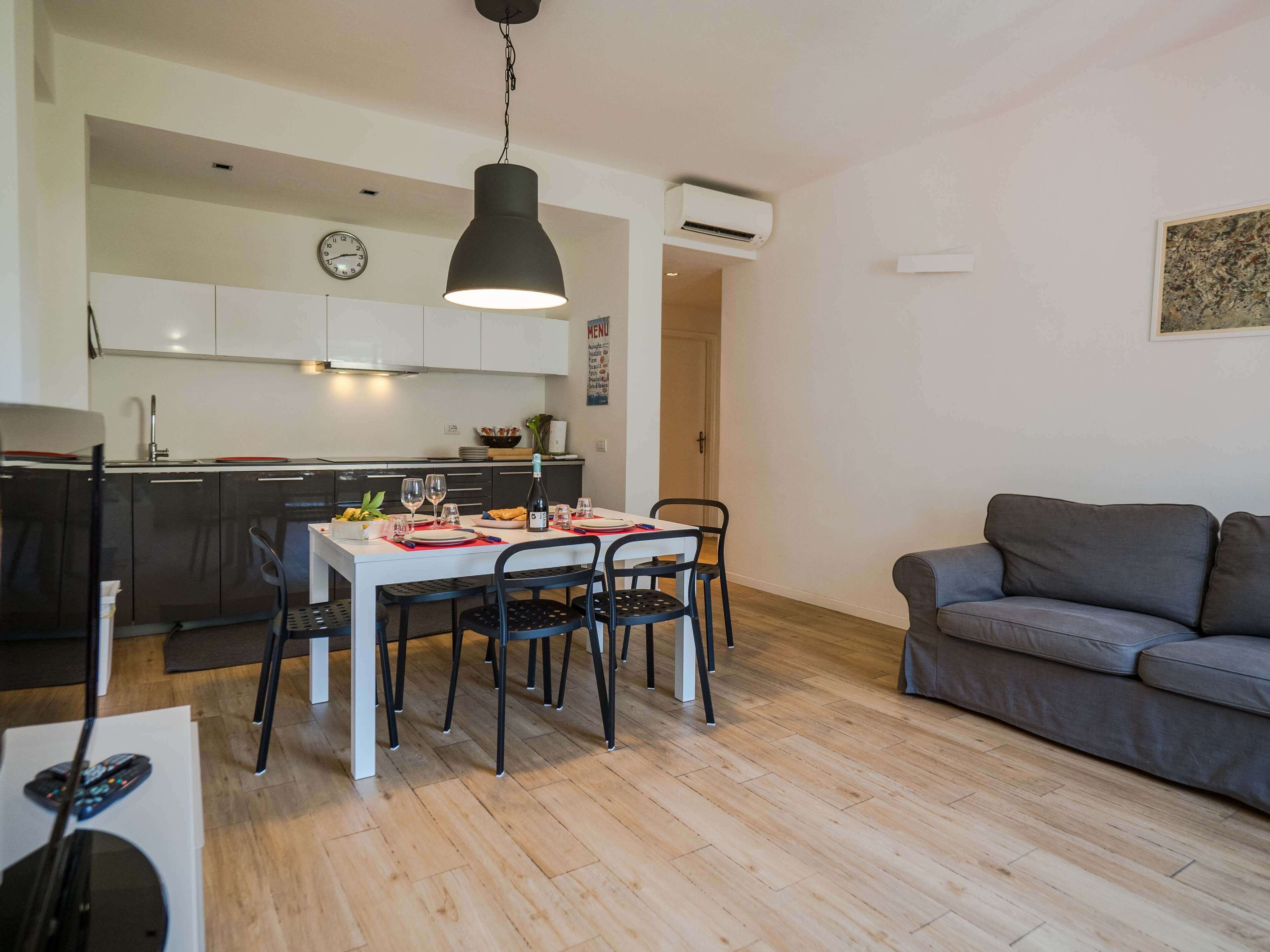 Apartment, 2 Bedrooms, Kitchen | Living area | 43-inch Smart TV with digital channels