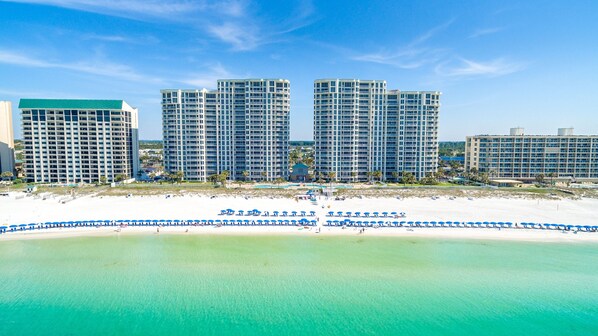 Beach - Silver Beach 506 is a gorgeous Gulf Front 4 BR with free beach service - sleeps 8 by RedAwning (Destin)