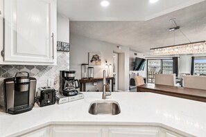 Condo, 2 Bedrooms | Private kitchen | Fridge, oven, coffee/tea maker, toaster