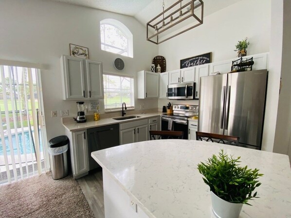 Maison, 3 chambres | Cuisine privée