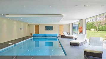 Indoor pool, a heated pool