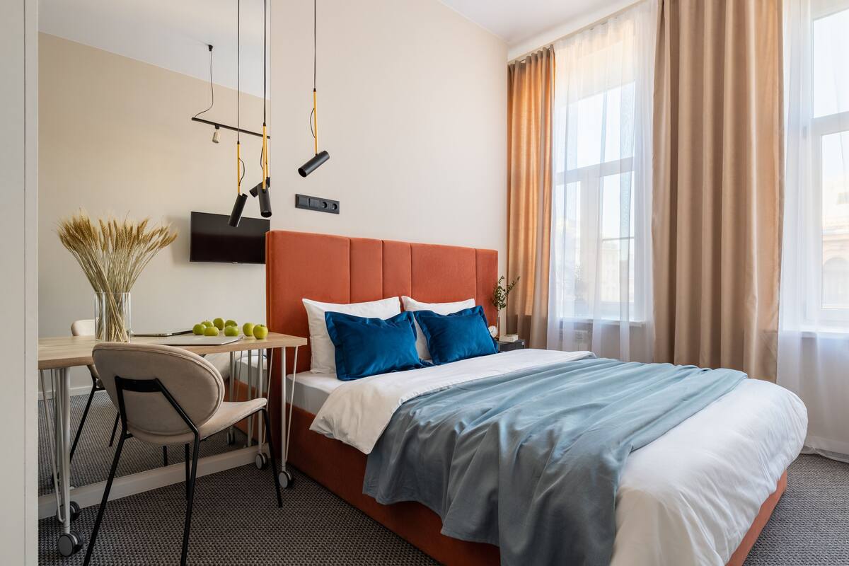 In-room safe, blackout curtains, iron/ironing board, free WiFi