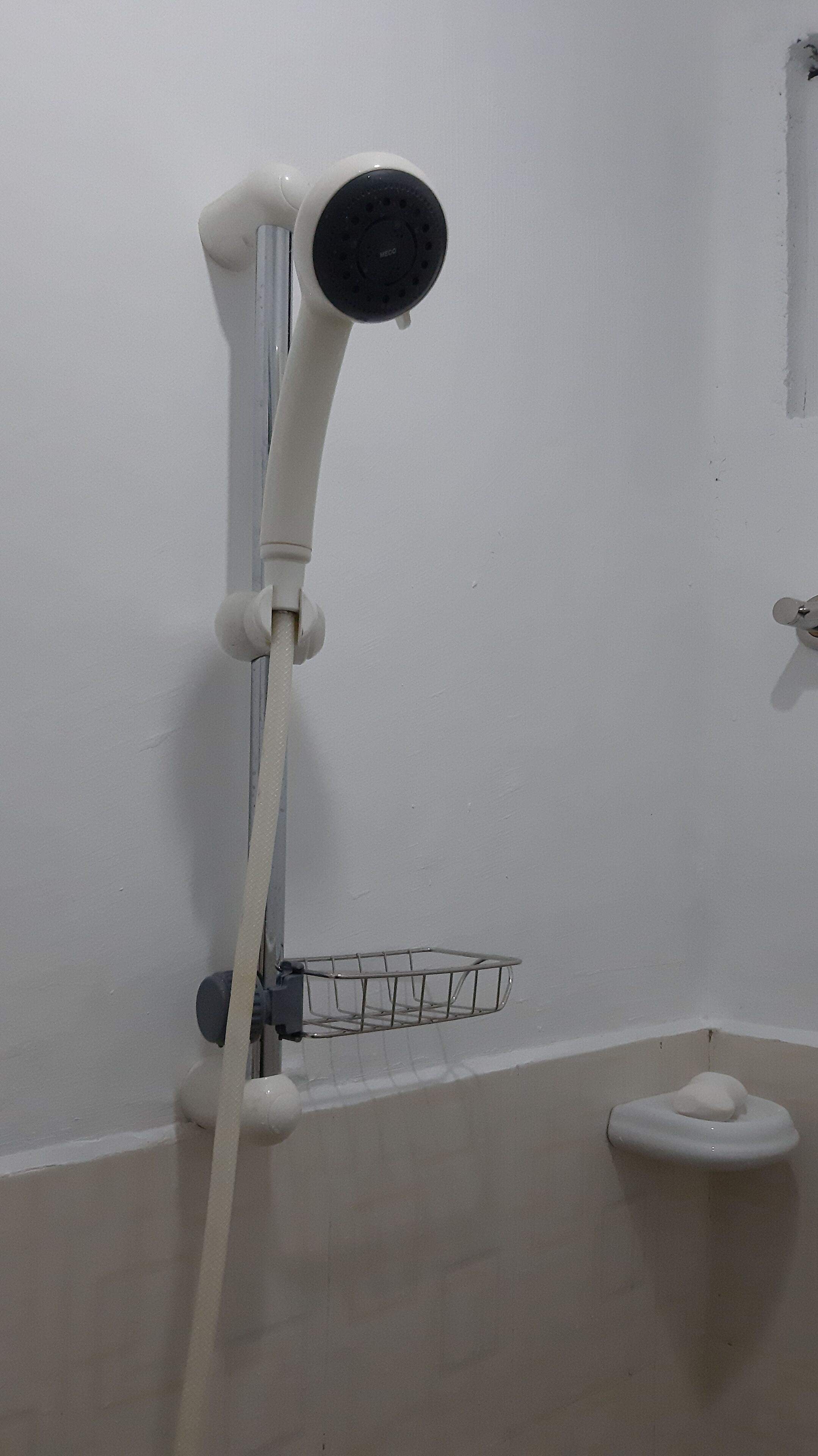 Combined shower/bathtub, free toiletries, slippers, bidet