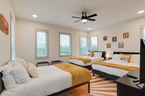 Desk, iron/ironing board, travel crib, WiFi