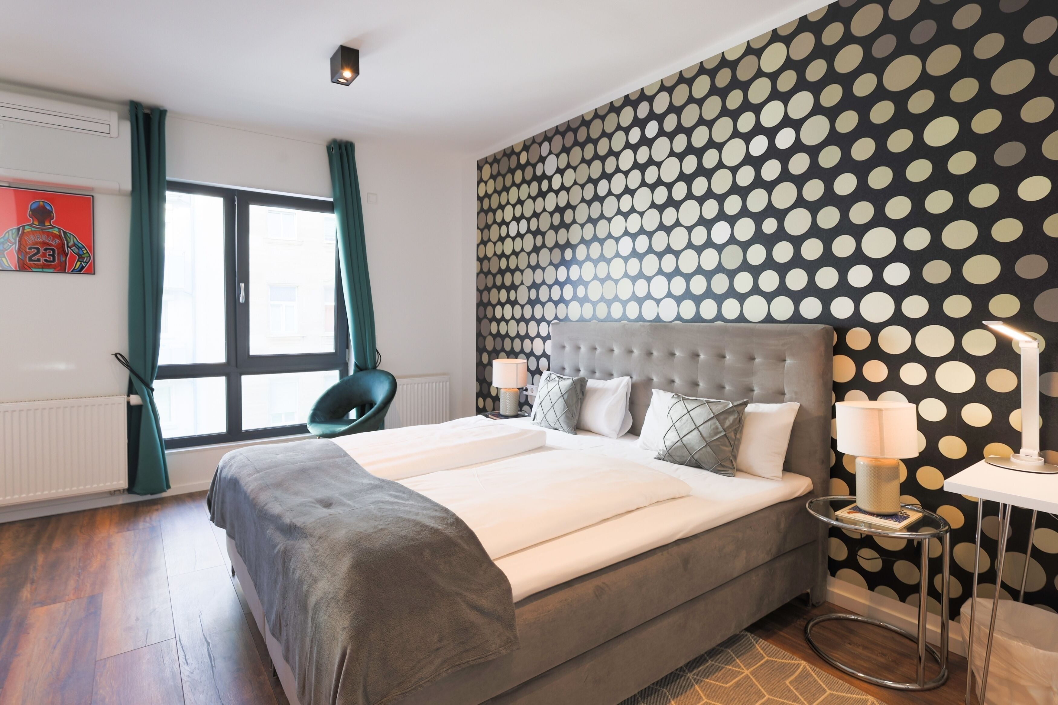 Estúdio conforto, 1 quarto (Studio) | Individualmente decorados, escrivaninha, cortinas blackout