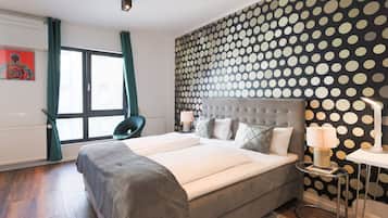 Estúdio conforto, 1 quarto (Studio) | Individualmente decorados, escrivaninha, cortinas blackout