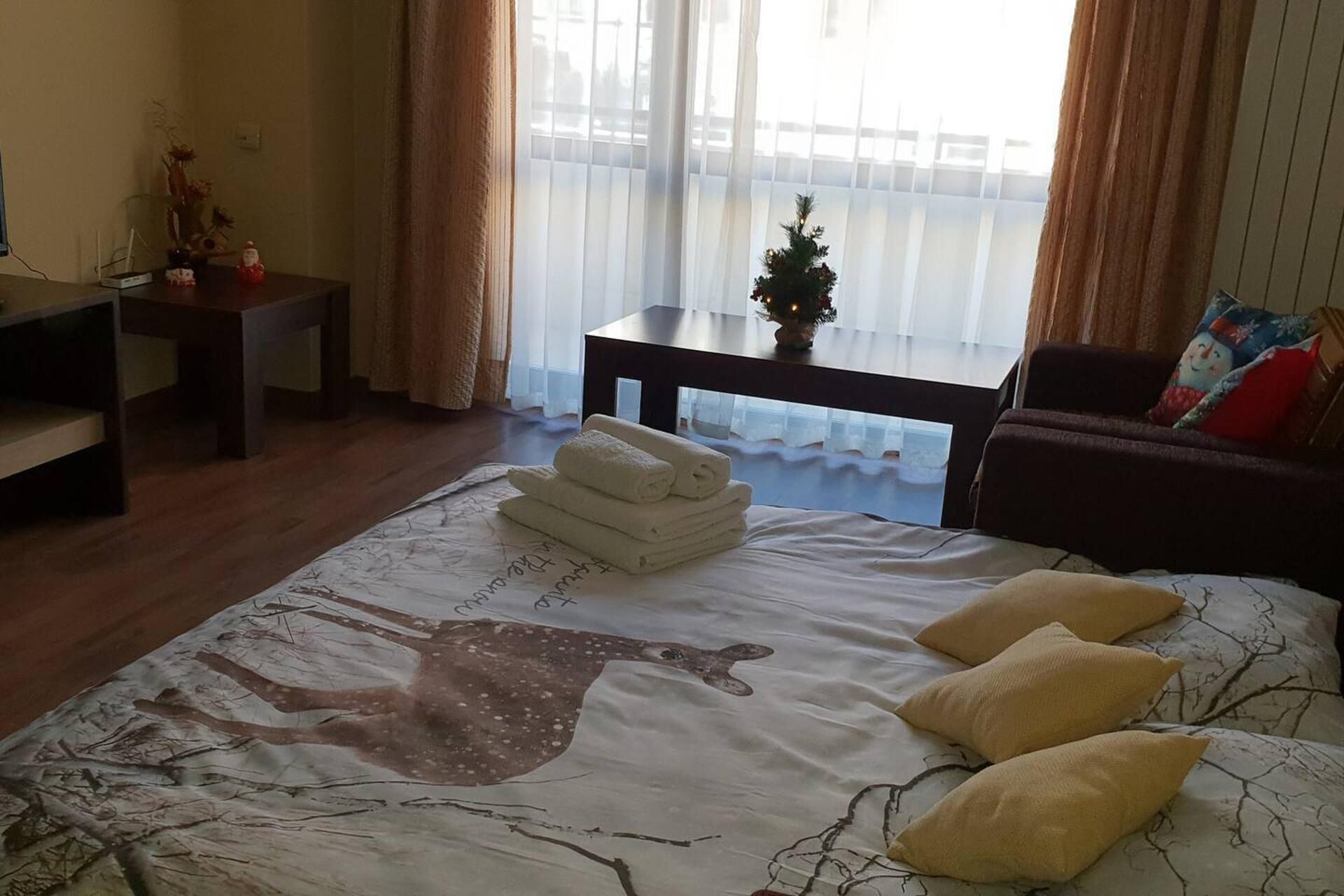 1 kamar tidur, setrika/meja setrika, Wi-Fi gratis, dan seprai linen